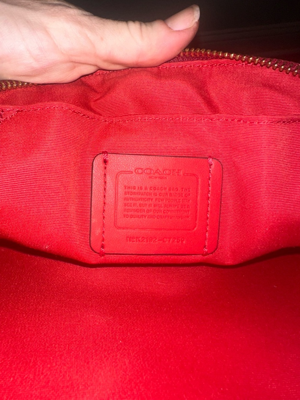 Coach Serena Satchel With Linear Quilting - Picture 12 of 16